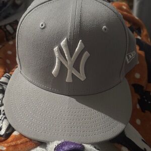 New Era Gray Cap with White Emblem